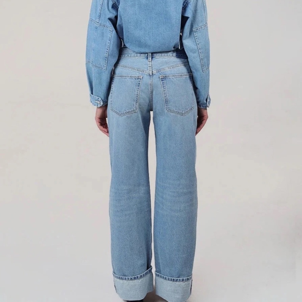 Etica Stanton Wide Leg High Rise Jeans Blue Wash Size 28 Vintage 90s Style” - Picture 4 of 9
